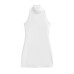 High neck backless hanging neck short skirt dress