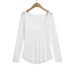 Sexy low cut big U-neck T-shirt