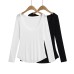 Sexy low cut big U-neck T-shirt