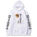 Death Note Print Loose Fleece Hoodie
