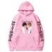 Loose Fleece Hoodie with Death Note Design
