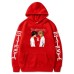 Loose Fleece Hoodie with Death Note Design