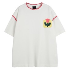 Retro Pocket Short Sleeve Unisex T-Shirt  Slim Fit  Shell Collar