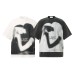 High Street Abstract Print Short Sleeve T-Shirt Loose  Half Sleeve