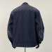 Washed and worn stand collar workwear jacket