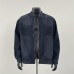 Washed and worn stand collar workwear jacket