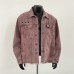 Retro unisex pink denim jacket for men and women