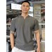 Loose and minimalist pullover muscle loose V-neck t-shirt