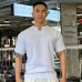 Loose and minimalist pullover muscle loose V-neck t-shirt