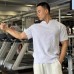 Loose and minimalist pullover muscle loose V-neck t-shirt