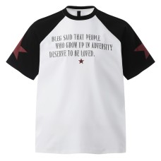 Spliced Color Block Raglan Short Sleeve Loose Half Sleeve