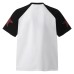 Spliced Color Block Raglan Short Sleeve Loose Half Sleeve