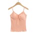 Ruffle V-Neck Bowknot Strapless Crop Top
