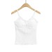 Ruffle V-Neck Bowknot Strapless Crop Top