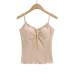 Ruffle V-Neck Bowknot Strapless Crop Top