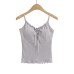 Ruffle V-Neck Bowknot Strapless Crop Top