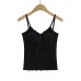 Ruffle V-Neck Bowknot Strapless Crop Top
