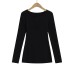 Crew Neck Buttoned Fitted Long Sleeve T-Shir Crew Neck Buttoned Fitted Long Sleeve T-Shir