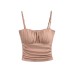 Ruffled Strapless Crop Top