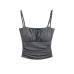 Ruffled Strapless Crop Top