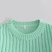 Short Hollow Knit Top
