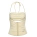 Skinny and spicy girl slim fit sleeveless versatile solid color suspender women