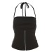 Skinny and spicy girl slim fit sleeveless versatile solid color suspender women
