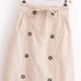 Exclusive SupplyWomen's Clothing Double-Breasted Midi Skirt