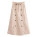 Exclusive SupplyWomen's Clothing Double-Breasted Midi Skirt