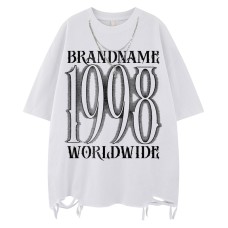 Short Sleeve Loose Pure Hip Hop Heavyweight T-Shirt Men