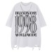 Short Sleeve Loose Pure Hip Hop Heavyweight T-Shirt Men