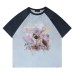 Sleeve T-Shirt Unisex Summer Suede Loose Half-Sleeve Tee