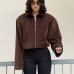 Retro Collar Corduroy Design Sense Temperament