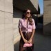 Collar Bow Tie Belted Versatile Short Sleeve Knit Top Collar Bow Tie Belted Versatile Short Sleeve Knit Top