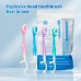 Explosion bead disposable toothbrush mini multifunctional with soft bristles dental floss toothpick