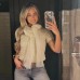 Fashion Transparent Hard Tulle Bow Decorated Knitted Short Sleeve Top Fashion Transparent Hard Tulle Bow Decorated Knitted Short Sleeve Top