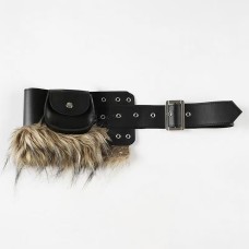 Splicing metal adjustable buckle PU belt accessory