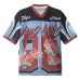 Original Unique Rose Floral Digital Print Breathable Mesh Short Sleeve