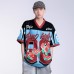 Original Unique Rose Floral Digital Print Breathable Mesh Short Sleeve