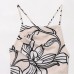 Women's Clothing INS Internet Celebrity Linen Blend Backless Top
