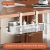 No-drill under-desk cord rack: metal mesh, high-load cable holder. No-drill under-desk cord rack: metal mesh, high-load cable holder.