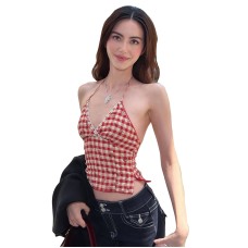 Temperament Hanging Neck Strap Strap Tank Top for Women