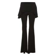 Vertical sense niche micro flared pants women's clothing