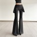 Vertical sense niche micro flared pants women's clothing
