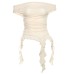 Tailored irregular ribbon floral one shoulder women's clothing