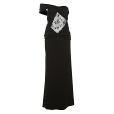 Mesh splicing temperament waist cinching dress for women's wear