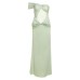 Mesh splicing temperament waist cinching dress for women's wear