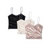 Front Cross Lace Trimmed Mini Strapless Camisole