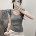Flying sleeve ice silk short sleeved women