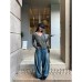 Design Sense Side Rivet Wide Leg Jeans Women's Retro Low Waist Casual Pants